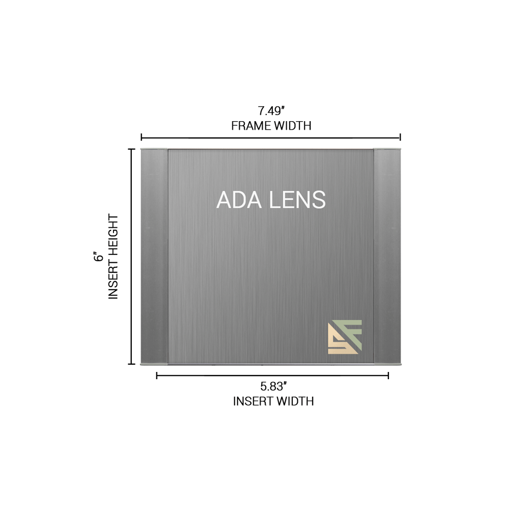 ADA Braille Office Sign - 6"H x 7.5"W - VC-WFFP30